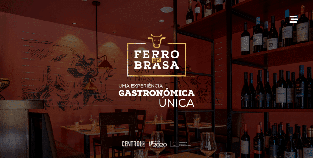 Website Ferro em Brasa apresentado no portfólio We For Bit