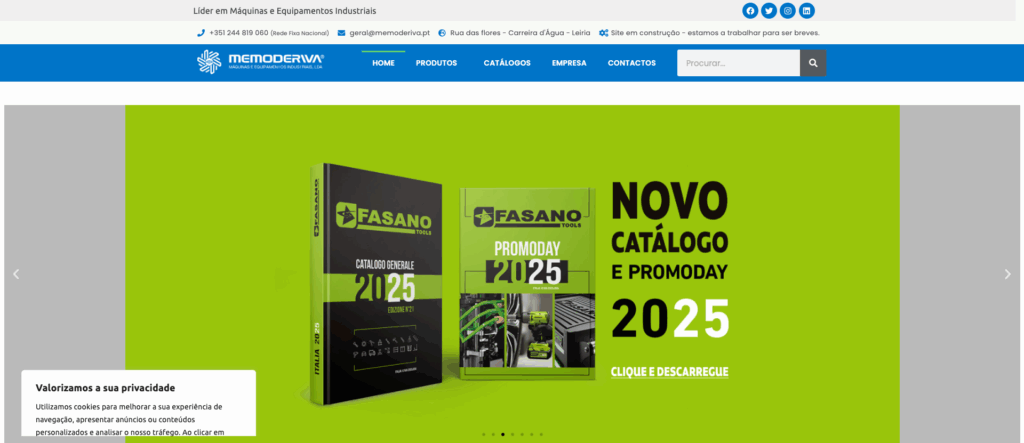 Website Memoderiva apresentado no portfólio We For Bit